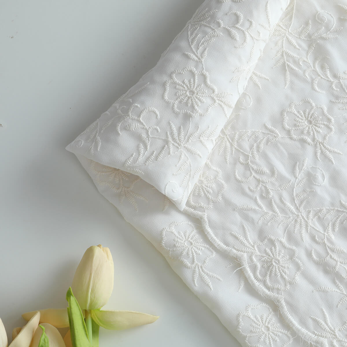 Embroidered Fabric All-Over Cotton Thread Cotton for Women's Wear Whol 3